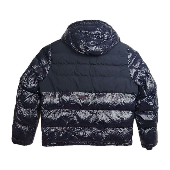 Tommy Hilfiger Puffer Coat Men's XL Navy Blue Full-Zip Hooded Insulated - Picture 2 of 13